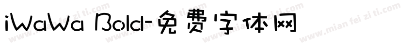 iWaWa Bold字体转换